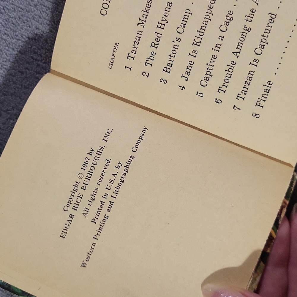 TARZAN The Mark of the Red Hyena 1967 ~ A Big Little Book ~ Collector's Item - Picture 3 of 12
